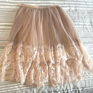 Women’s blush tulle skirt size small